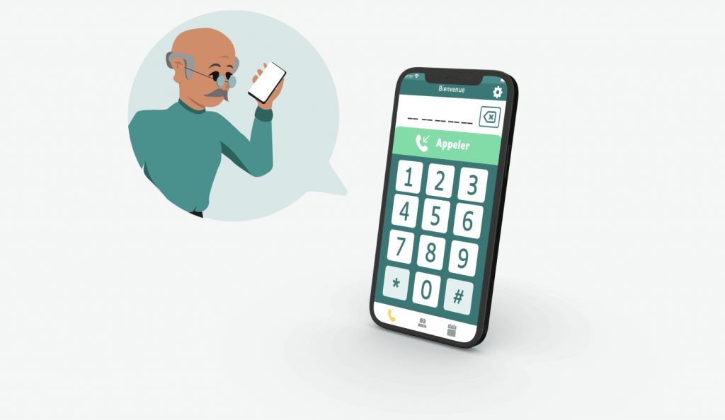 Un téléphone pour sénior
